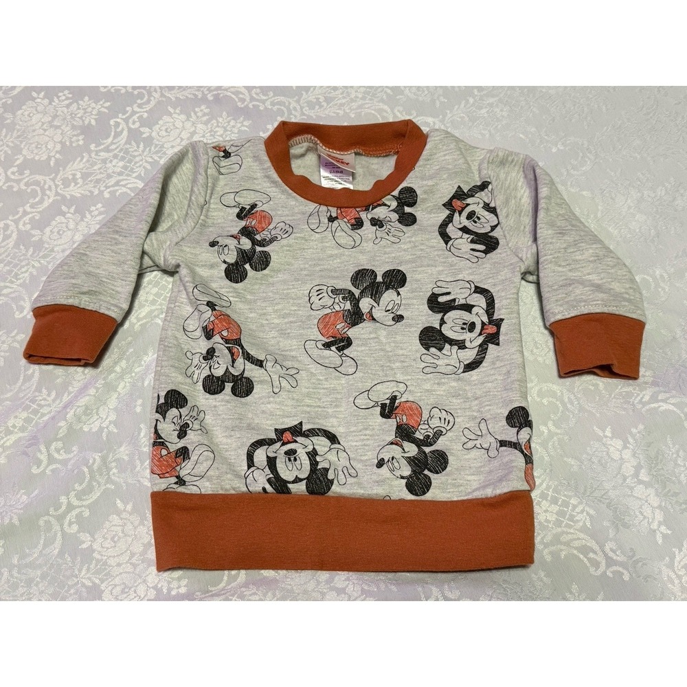 Mickey Mouse Disney Sweater Baby 12 Months Sweatshirt Long Sleeve Target